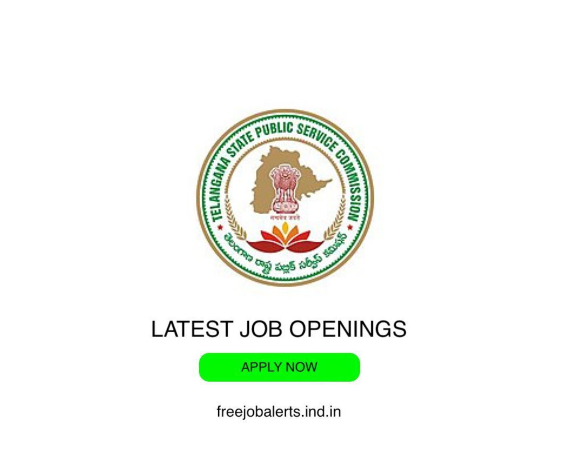 TSPSC - Telangana State Public Service Commission - Latest Govt job openings - Free job alerts, Indian Govt Jobs