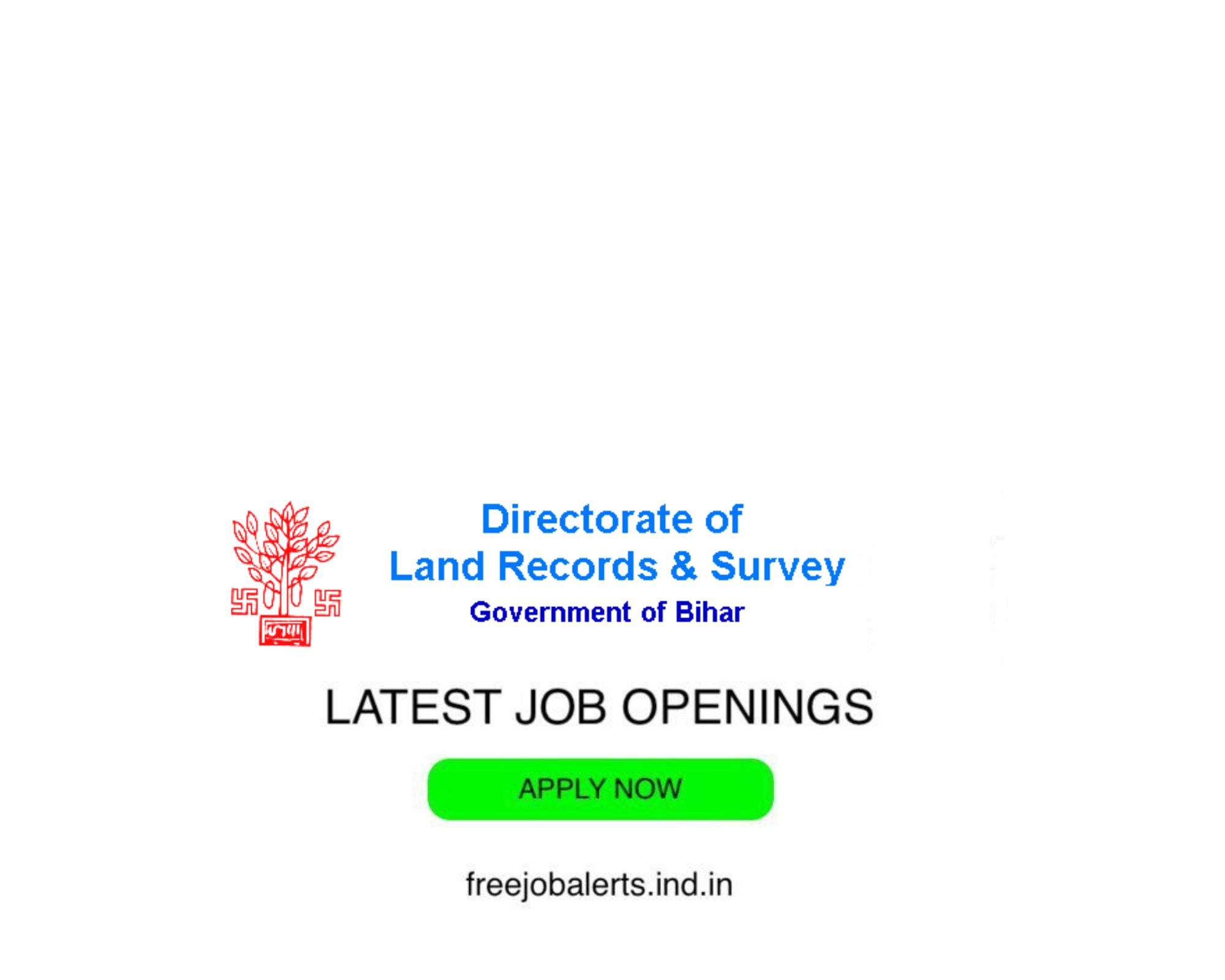 Bihar LRS - Department of Revenue and Land Reforms - Latest Govt job openings - Free job alerts, Indian Govt Jobs