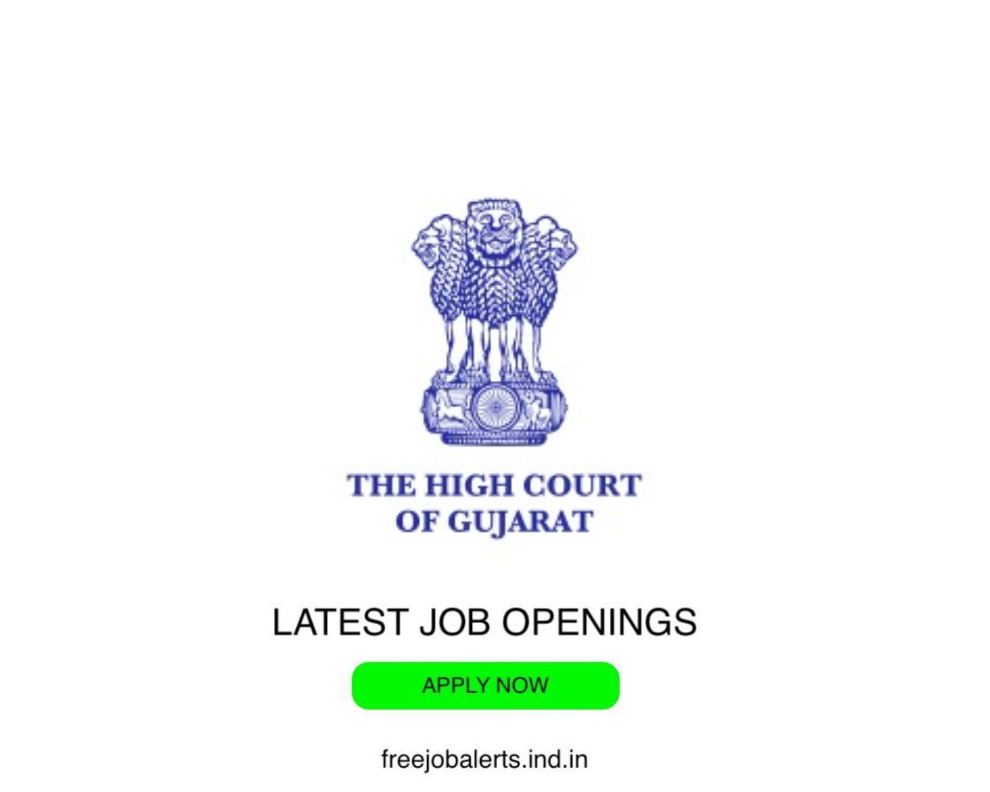 Gujarat High Court - Latest Govt job openings - Free job alerts, Indian Govt Jobs